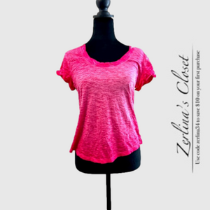 PILCRC by Anthropolgie Crew Neck T-Shirt Pink XS